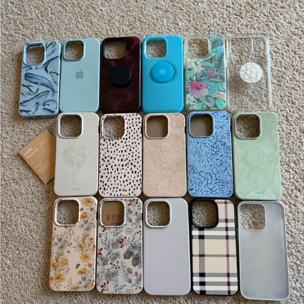 Floral and Patterned Phone Cases Set